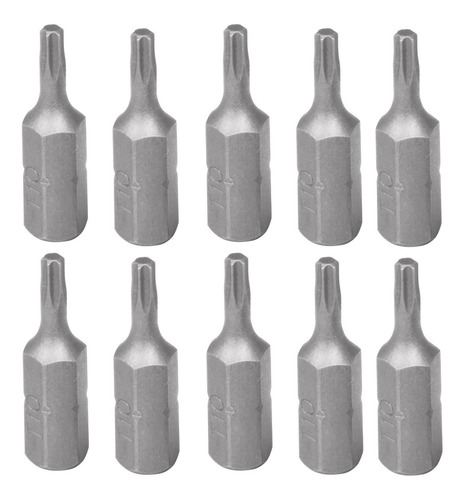 10 Puntas Torx T10 Largo 25 Mm Truper Para Atornillador 1/4