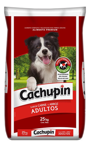 Alimento Cachupin Adulto Sabor Carne Y Arroz En Bolsa 25kg
