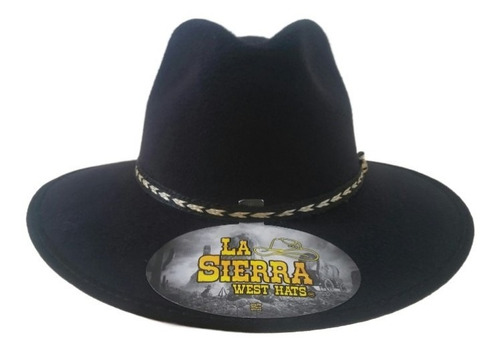 Sombrero Indiana Negro Explorer Panamá Unisex Hipster 