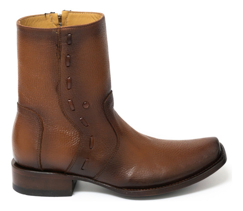 Bota Modelo Vegas En Piel De Res Color Brandy