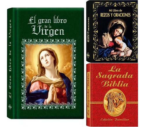 Sagrada Biblia + Rezos Y Oraciones + El Libro De La Virgen