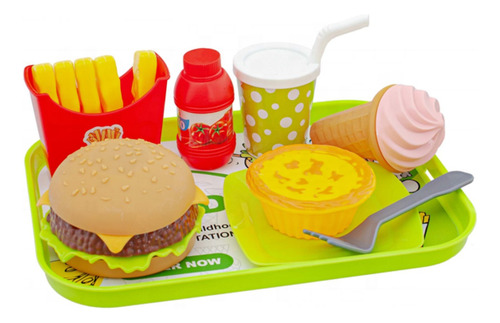 Set Cocina Comida Juguete Infantil Hamburguesa Accesorios