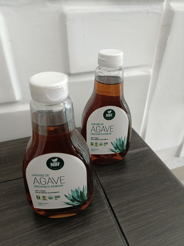 Jarabe De Agave Orgánico Ámbar Caja Con 6 Botellas De 500 Ml