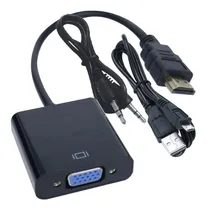 Comprar Cable Conversor Hdmi A Vga Video Audio Proyector Consolas