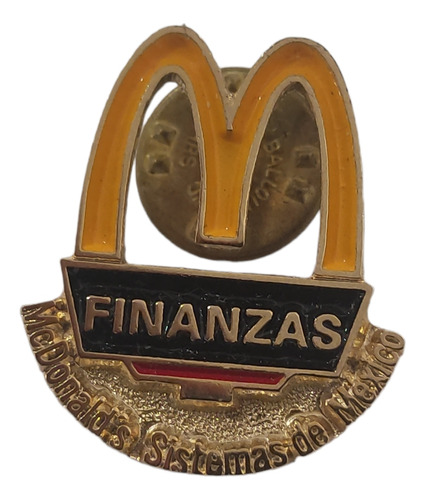 Pin Metálico Mc Donalds Sistemas De México Finanzas Original