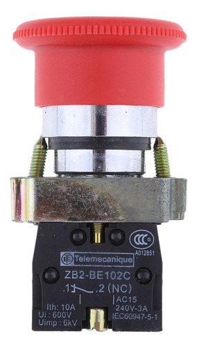 XB2-BS542 red Bisel NC de Parada de Emergencia Botón Interruptor de cabeza de hongo XB2-BS542 red Bisel NC de Parada de Emergencia Botón Interruptor de cabeza de hongo