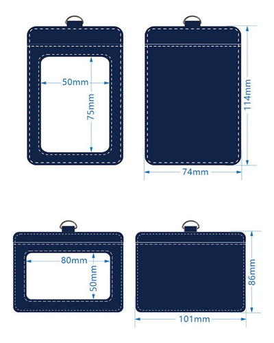 Funda Para Tarjeta De Licencia De Trabajo, Modelo Vertical N
