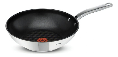 Wokpan Tefal Intuition Acero Inoxidable 28cm Color Gris