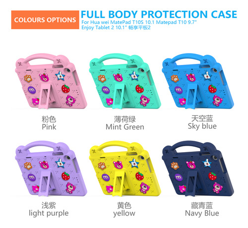 Funda Con Soporte Eva Para Tableta Carcasa Para Huawei Mete