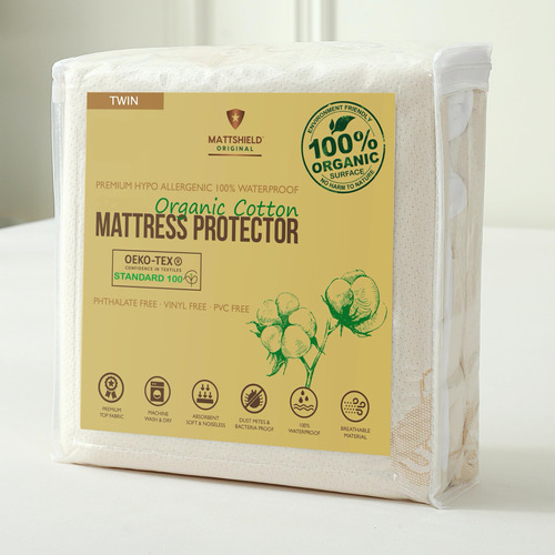 Protector De Colchon Organico Impermeable De Alta Calidad, 1