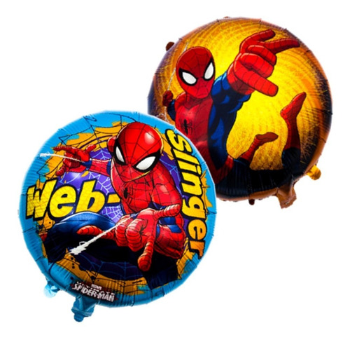 X2u Globos Metalizado 18 PuLG (45cm) Personajes Spiderman