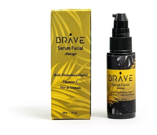 Serum Facial, Vit C, Ácido Hialurónico, Antiage, Brave