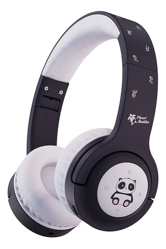 Auriculares Planet Buddies, Bluetooth/negros/microfono