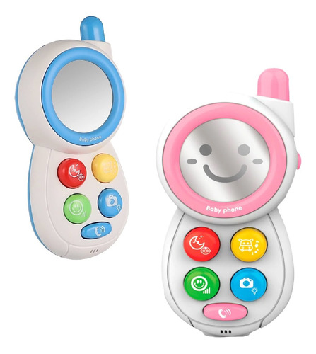 Juguete Bebé Telefono Celular Con Luz Y Sonido