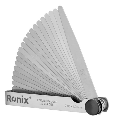 Juego De Galgas Espesores 20 Hojas Ronix Profesional Sondas