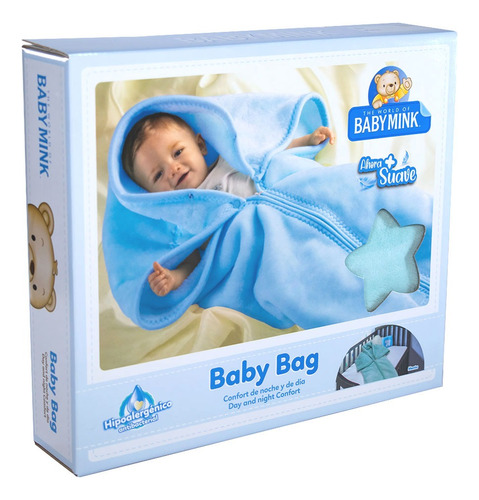 Baby Mink Baby Bag Liso Cobertor Y Saco De Dormir