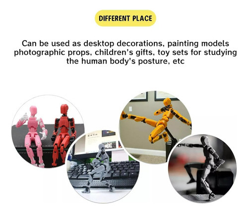 13 Muñecos De Acción Impresos En 3d Con Múltiples 5pcs