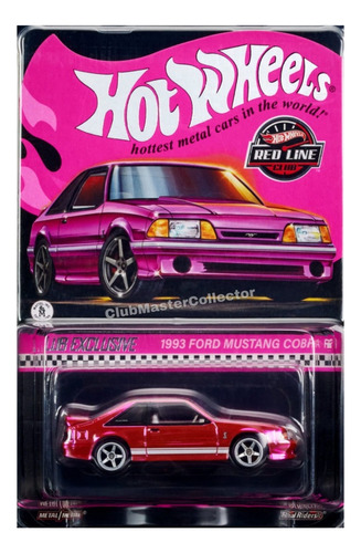 Hot Wheels Rlc Exclusive Pink 93 Ford Mustang Cobra R