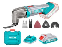 Comprar Sierra Inalámbrica Multifunción Oscilante Total 20v, 6 Velocidades - Con 1 Batería 2.0ah Litio-ion, Cargador, Accesorios Y Maletín - Tmli20228