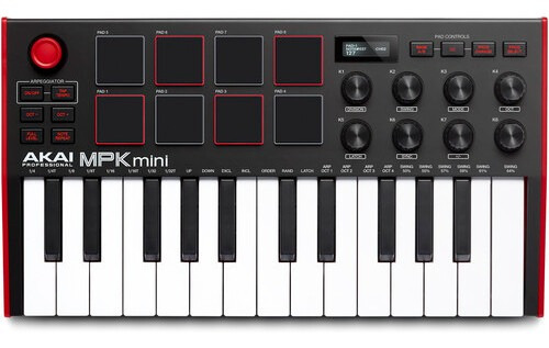 Akai Mpk Mini Mk3 Controlador Midi 25 Teclas