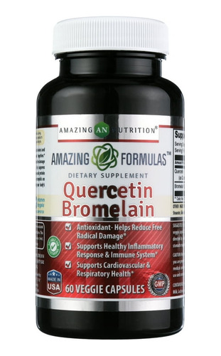 Amazing Fórmulas Quercetin 800mg Con Bromelina 165mg 60caps