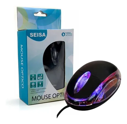 Mini Mouse Raton Optico Alambrico Ergonomico Rueda 3d 1000dp