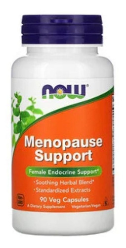 Suporte À Menopausa, Now Foods, 90 Cápsulas Veg