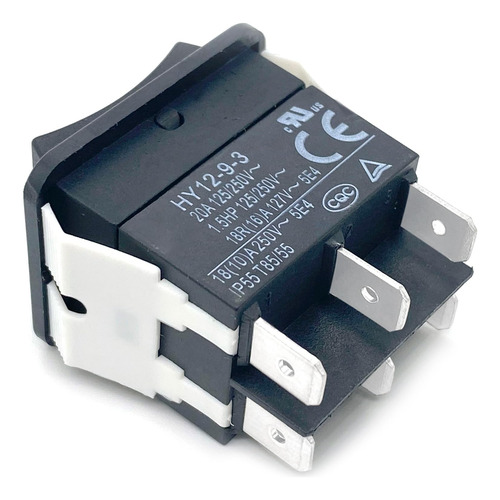 Interruptor Basculante De 2 Pzas 6 Pines 20 A 125/250 V Inte