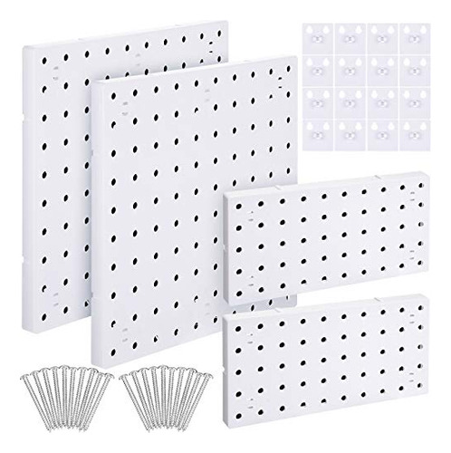 4 Piezas Organizador De Pared Panel De Clavijas, Kits D...