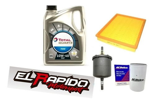 Kit Service Aceite Total + 4 Filtros Ford Ka 1.0 Zetec Rocam