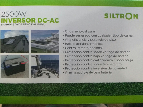 Imagen 6 de 9 de Inversor Conversor Senoidal 2500w 12v A 220v Siltron C/usb