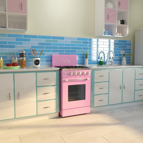 Imagen 4 de 10 de Cocina Retro Luxor Gas 4 Hornallas Valvula Vintage Diseño