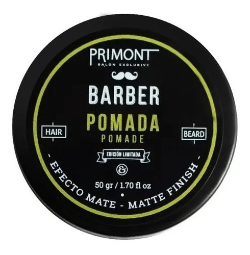 Kit X 3 Pomada Efecto Mate Pelo Barberia Primont Barber X 50