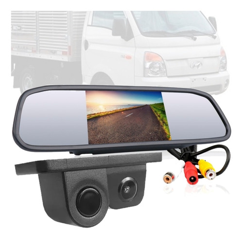 Kit Estacionamento Sensor Camera Retrovisor Lcd Hyundai Hr