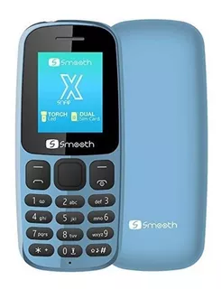 Teléfono Movil Smooth Snapx 2g Dual Sim Radio Fm Azul