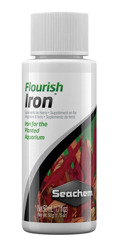 Seachem Flourish Iron 50ml Suplemento Fe2+ Para Plantados