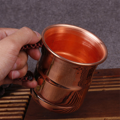 Taza De Cerveza Y Leche Hecha A Mano De Cobre Puro, 400 Ml,