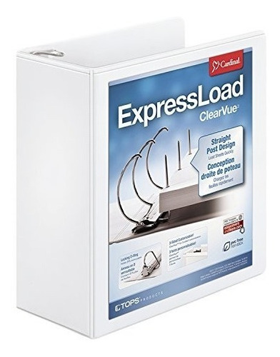 Cardinal Expressload Clearvue Locking D Ring Binder