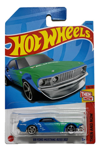 Hot Wheels 2023 69 Ford Mustang Boss 302 244/250 Then & Now