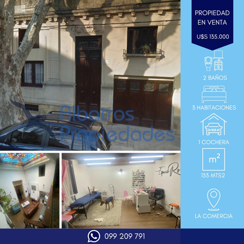 Venta De Casa De 3 Dormitorios, 2 Baños, Cochera. La Comercial