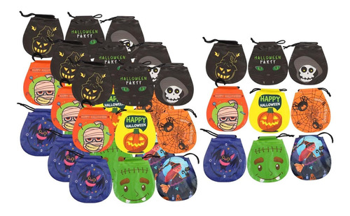 Bolsas De Regalos De Halloween Para Pedir Dulces O Dulces, H