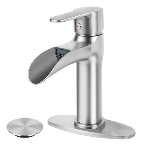 Grifo Para Lavabo De Bano Soka Sk16003ny, Cano En Cascada...