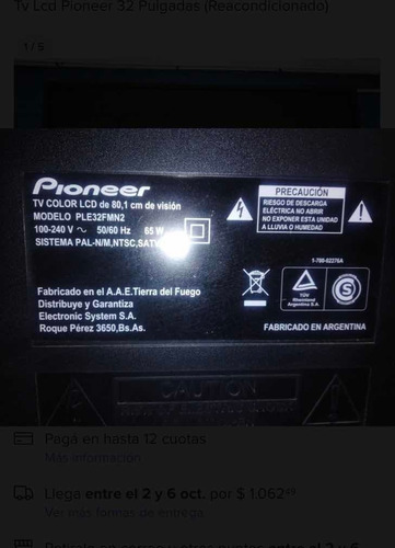 Tv Led Hd Pioneer 32
