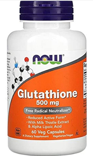 Glutation 500mg Now 60 Capsulas