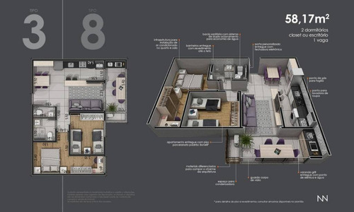 Apartamento Com 2 Dormitórios À Venda, 58 M² Por R$ 366.957,00 - Jardim Paulistano - Sorocaba/sp - Ap5060