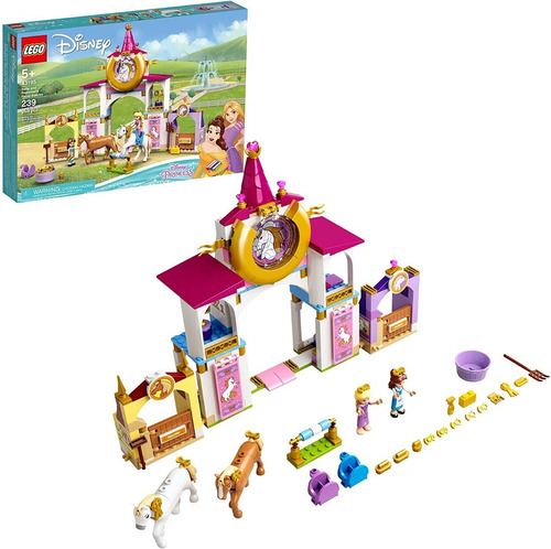 Kit Lego Disney Establos Reales De Bella Y Rapunzel 43195 Cantidad de piezas 239