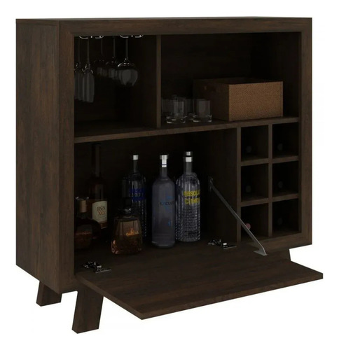 Bar Rustico 8 Nichos + 1 Cajón Ad5002 Tecnomobili