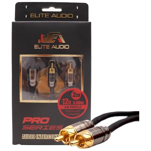 Elite Audio Ea-pro12 Cable Rca De Cobre Sin Oxígeno De 12 Pi