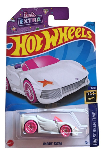 Hot Wheels Barbie Extra Blanco Hw Screen Time Mattel Nuevo