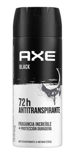 Desodorante Antitranspirante Axe Black Aerosol X 152 Ml
